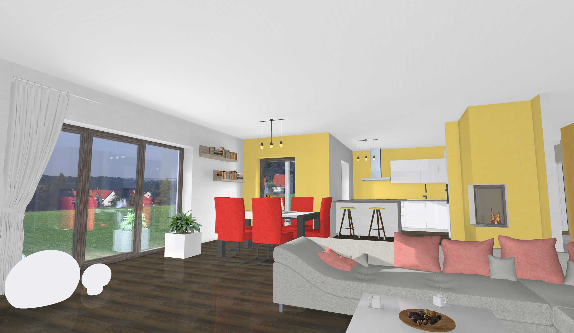 Innenansicht Wohnen/Essen