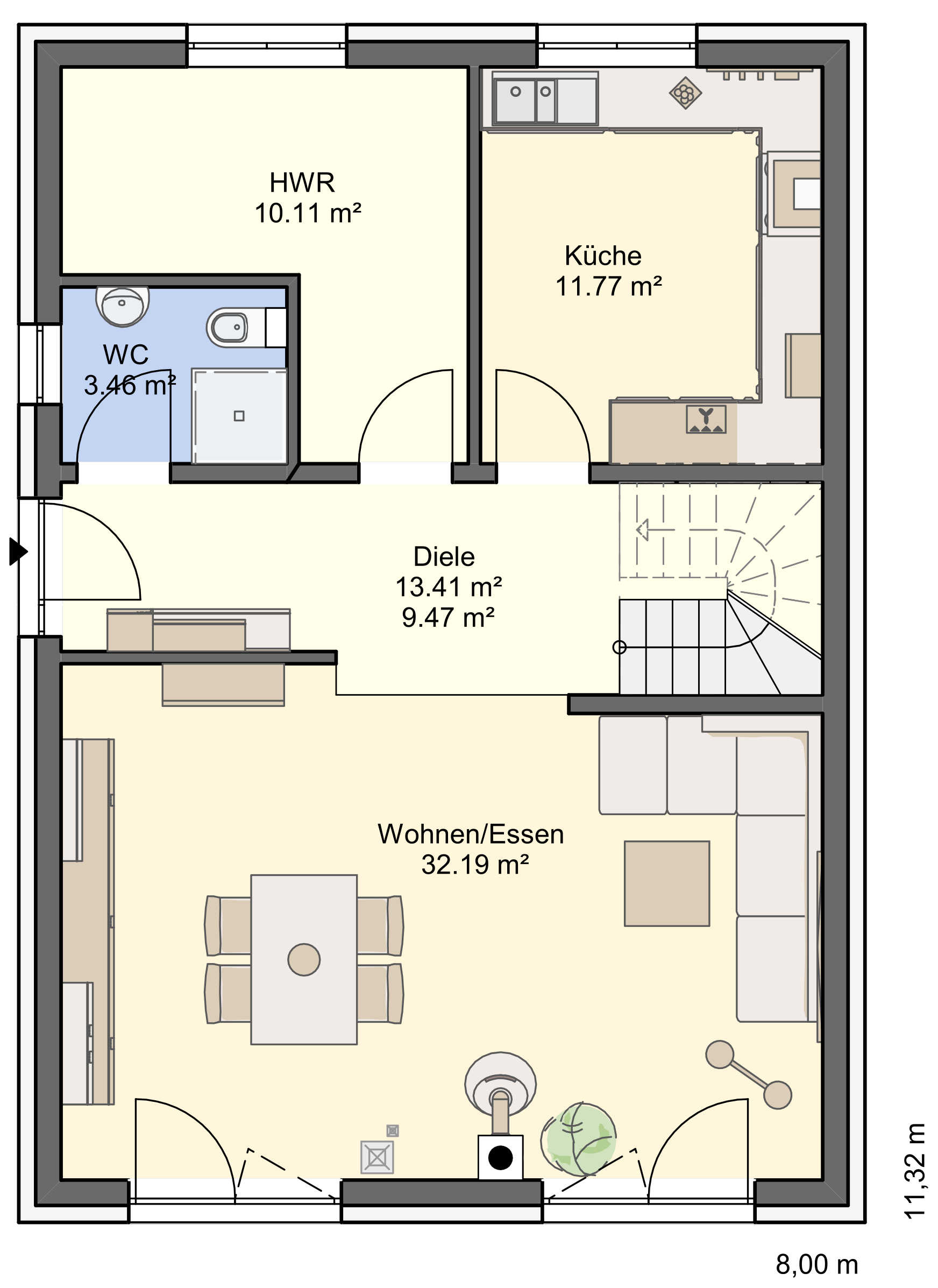 Grundriss Erdgeschoss