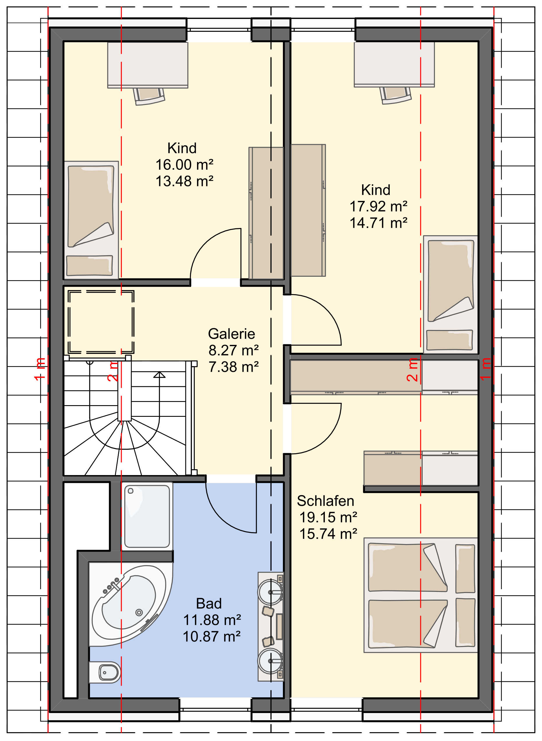 Grundriss Dachgeschoss