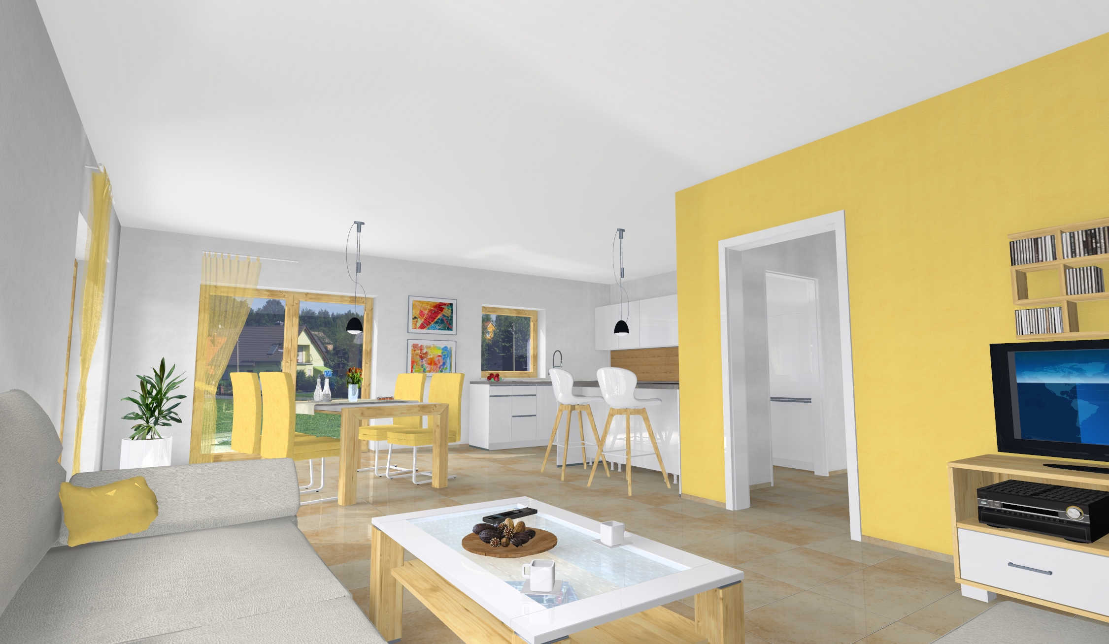 Innenansicht Wohnen/Essen