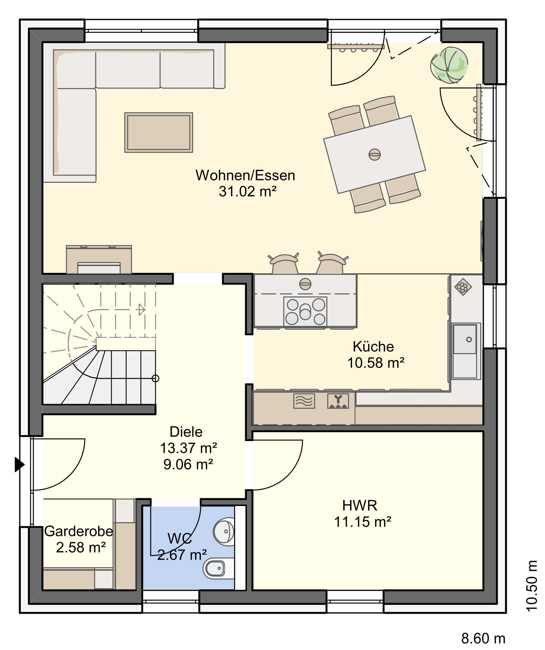 Grundriss Erdgeschoss