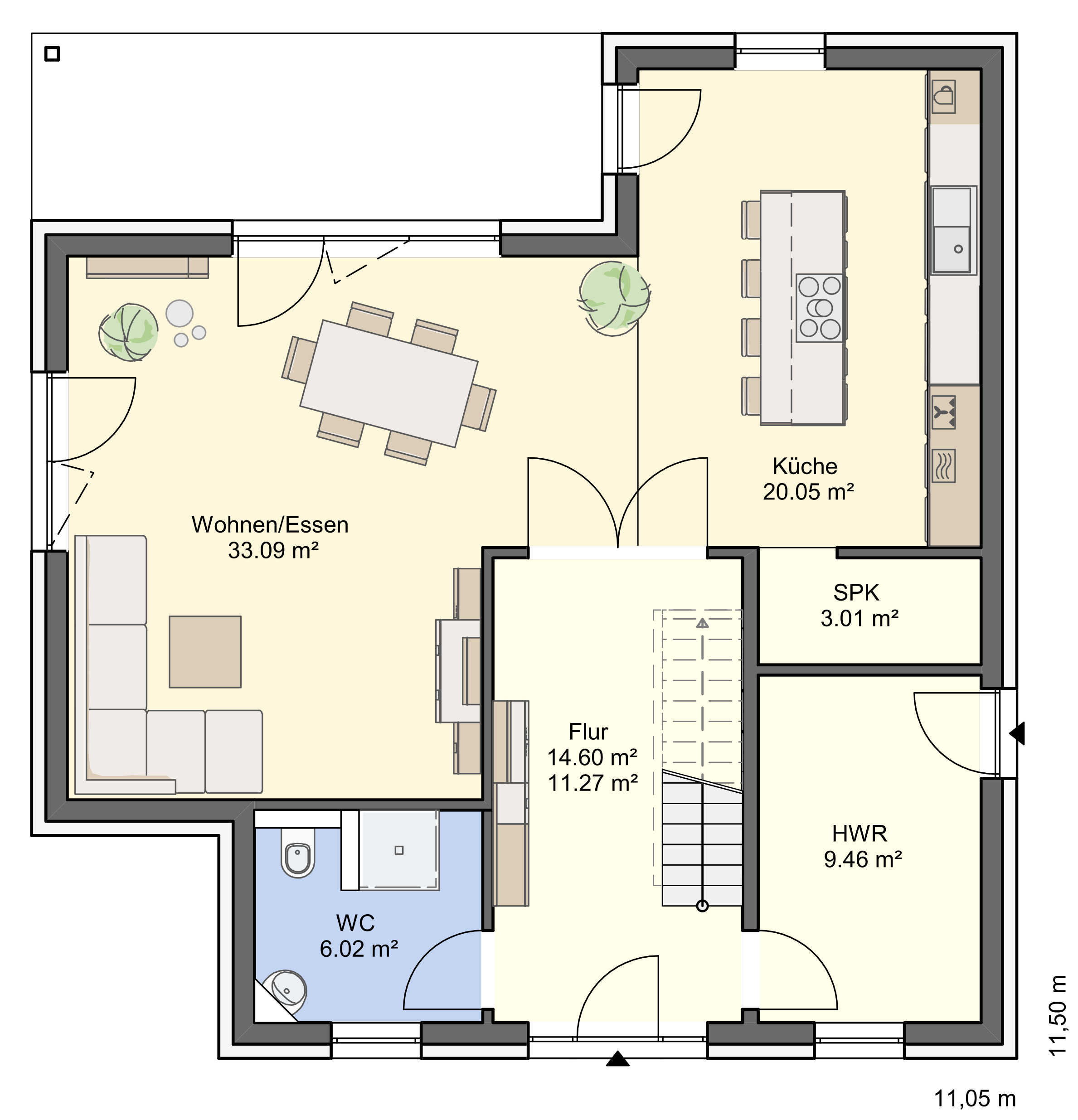 Grundriss Erdgeschoss