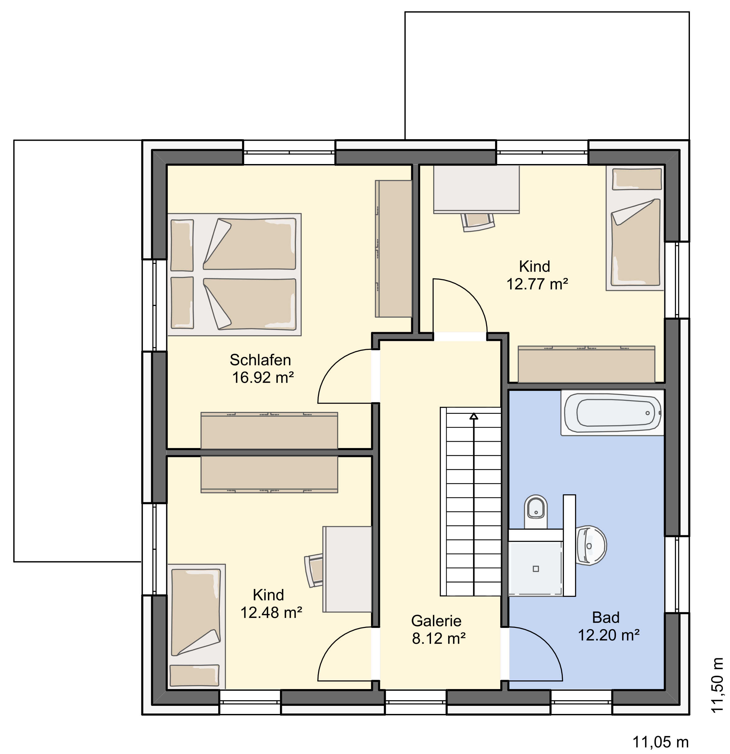 Grundriss Obergeschoss