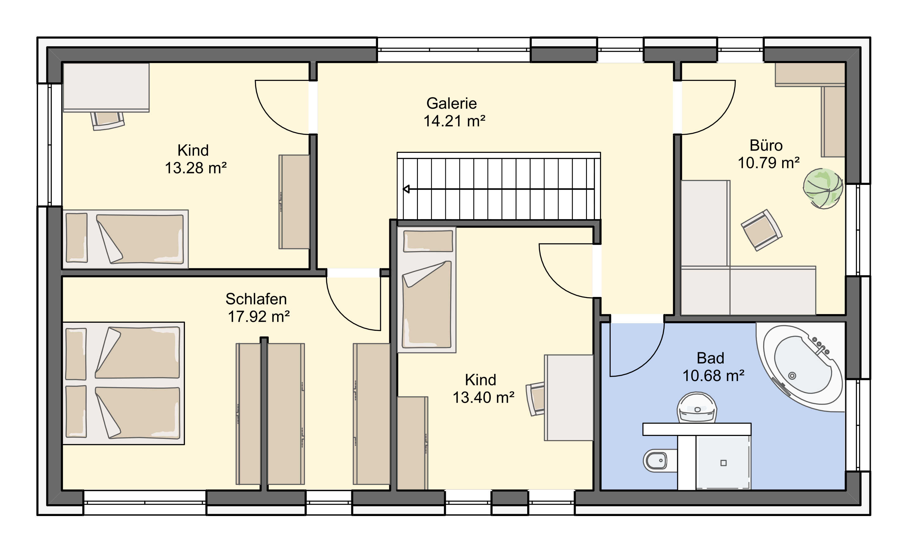 Grundriss Obergeschoss