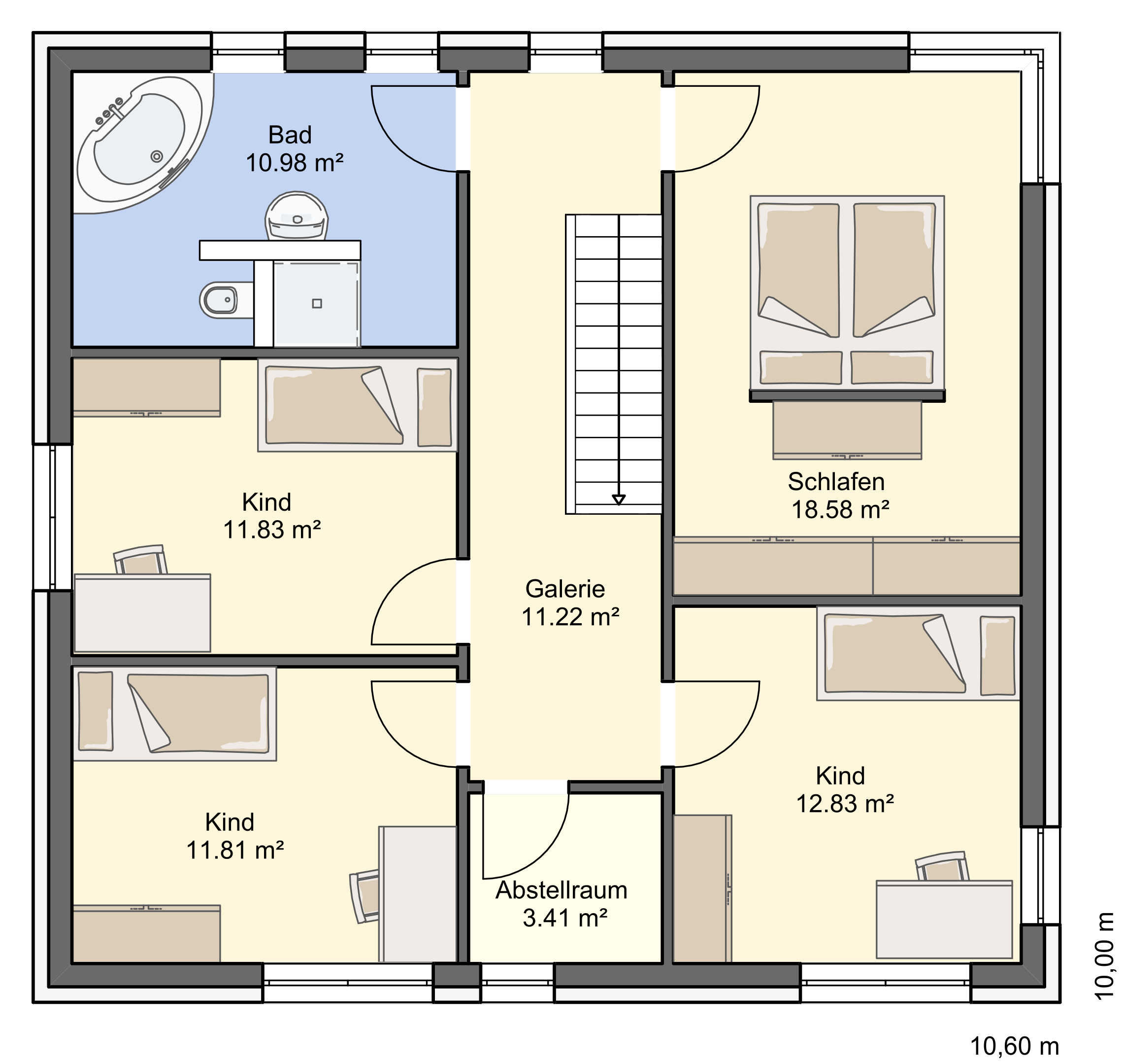 Grundriss Obergeschoss