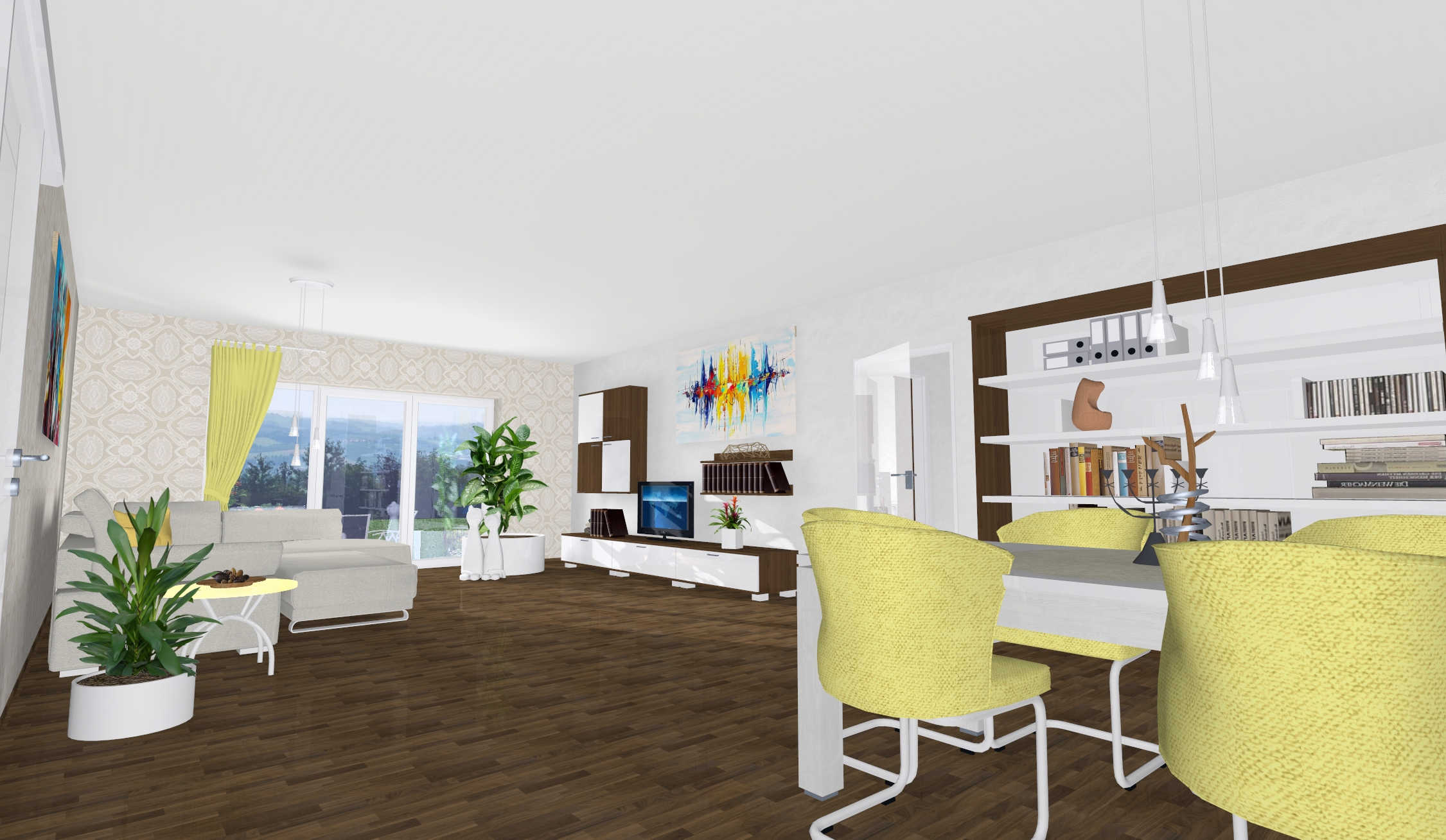 Innenansicht Wohnen/Essen