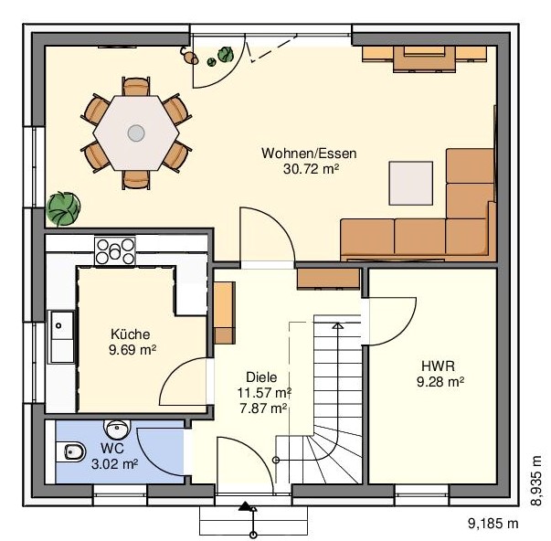 Grundriss Erdgeschoss