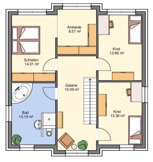 Grundriss Obergeschoss